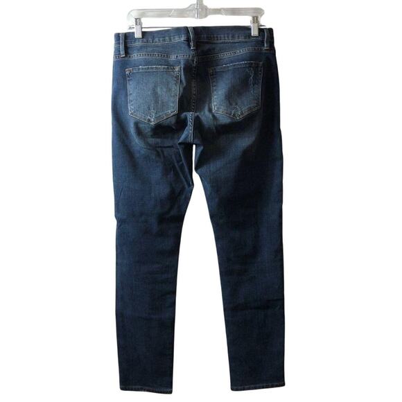 FRAME Le Garcon Slim Boyfriend Jeans Size 27 Distressed Blue Denim - Picture 4 of 5